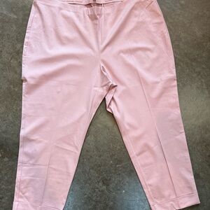 J. Jill Blush Pink Pants 28 plus size pull on premium bistretch
